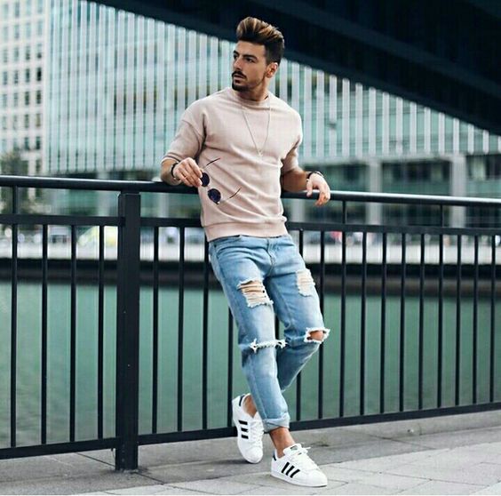 Jeans 2025 masculino destroyed